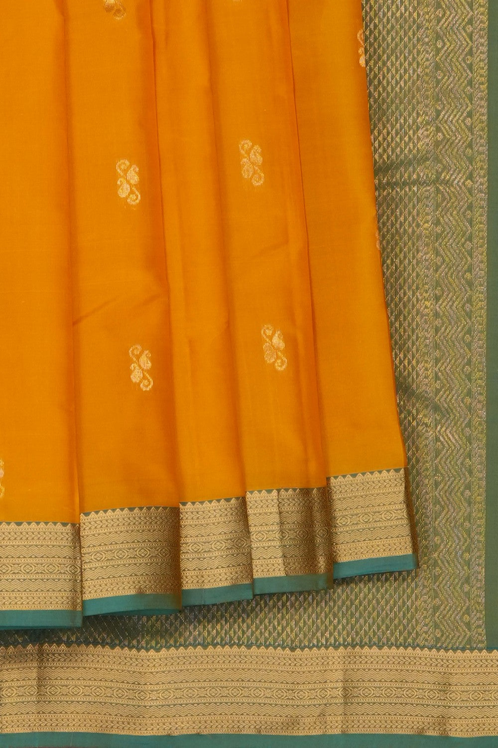 Image of Mustard South Silk Saree
