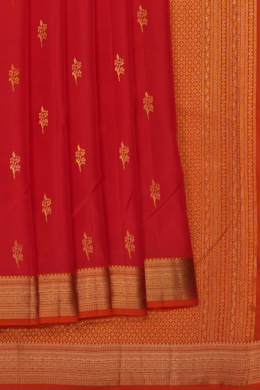 Image of Red South Silk Saree