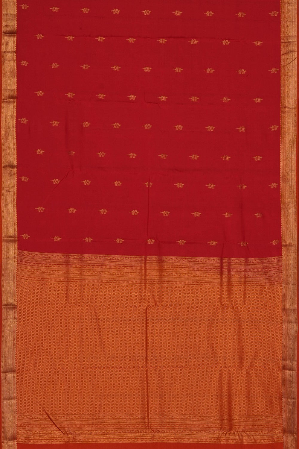 Image of Red South Silk Saree