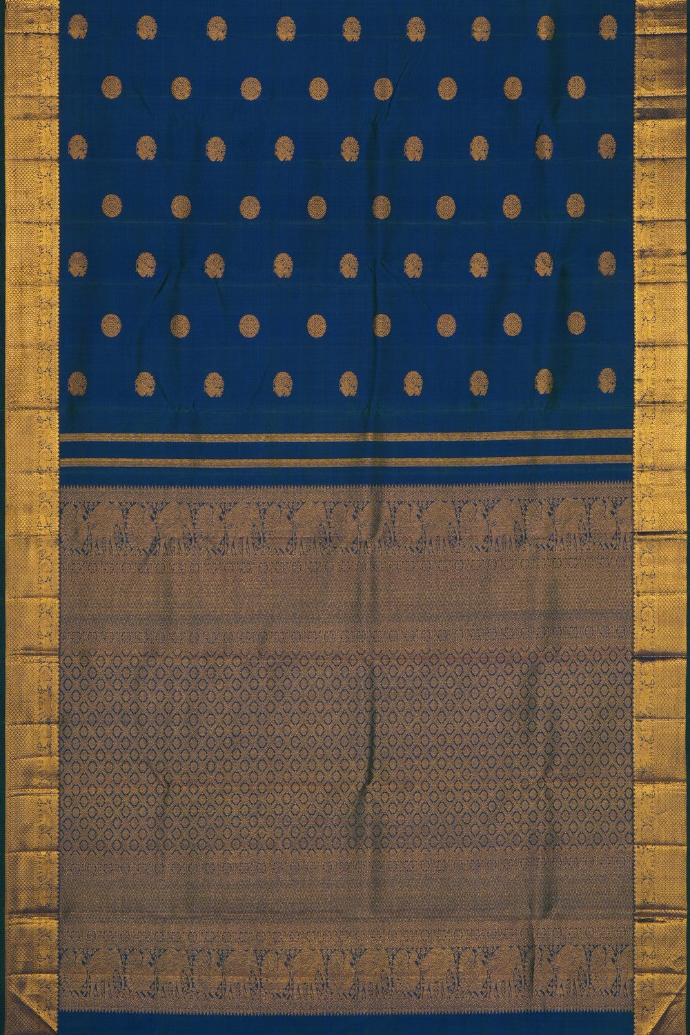 Image of Blue Arani Silk Saree