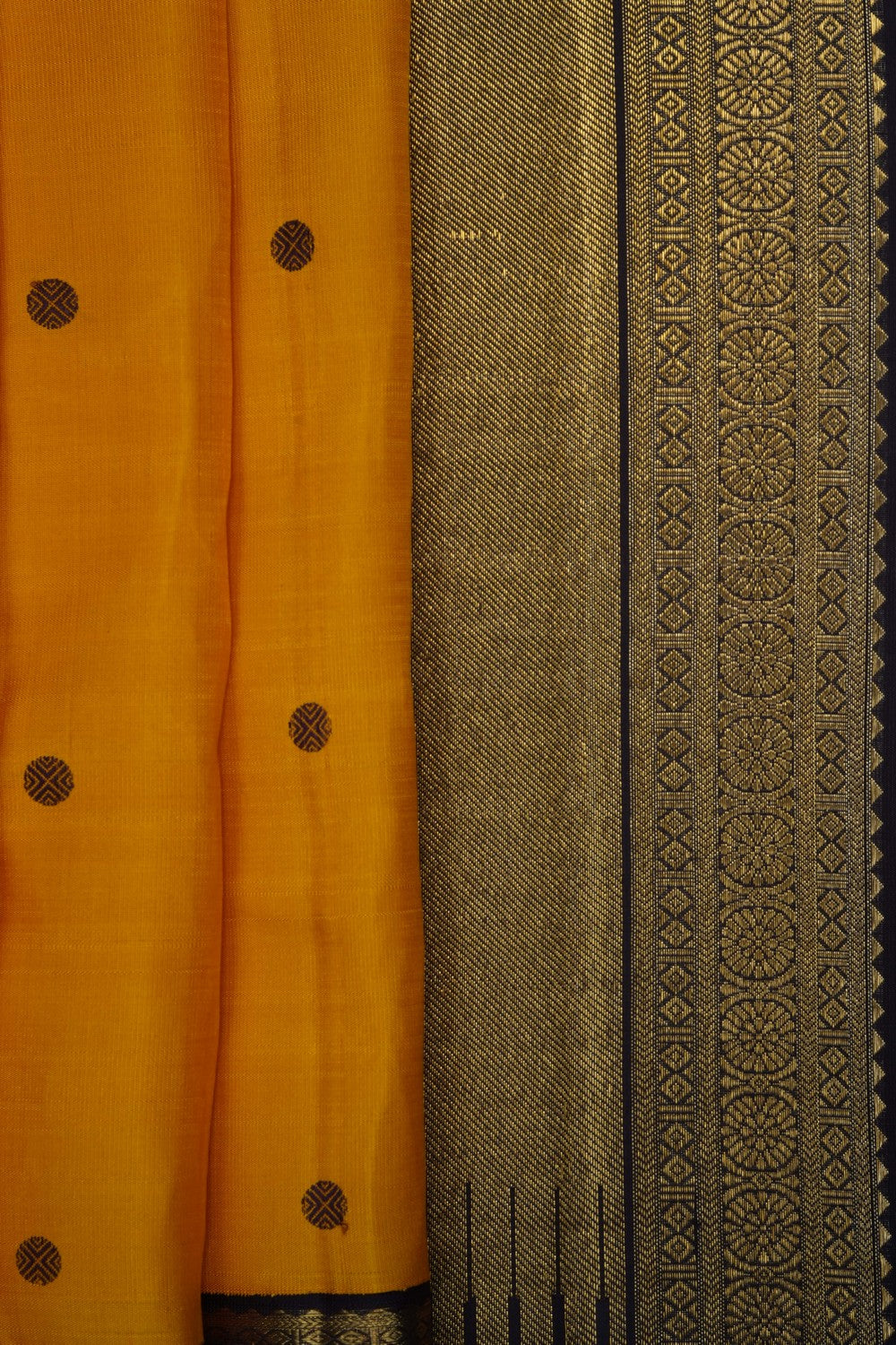 Image of Yellow Arani Silk Saree