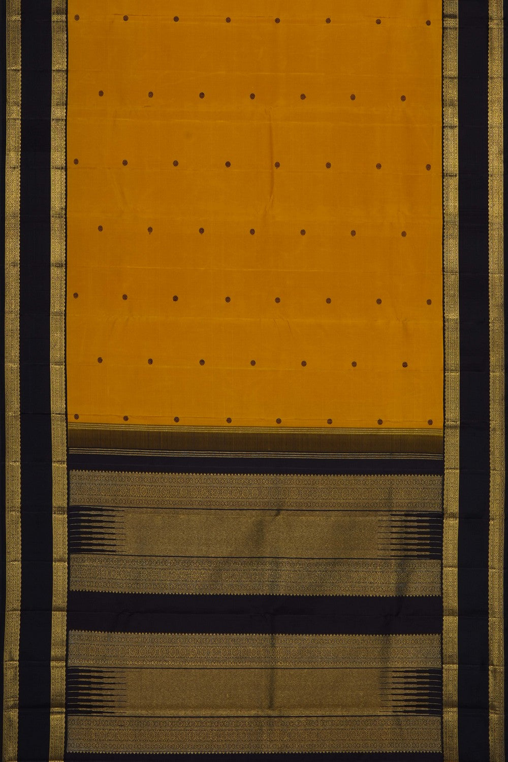 Image of Yellow Arani Silk Saree