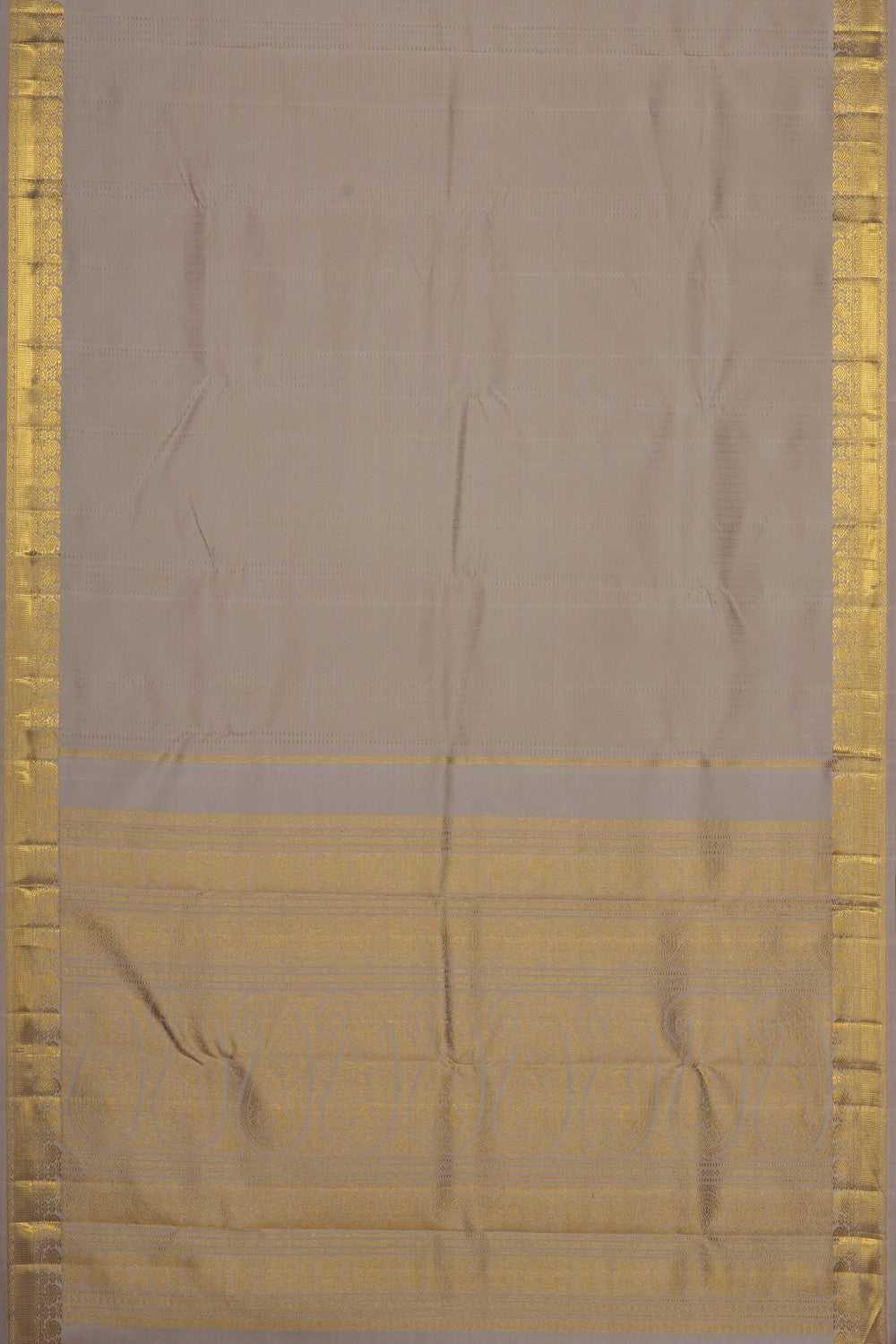 Image of Off-White Arani Silk Saree
