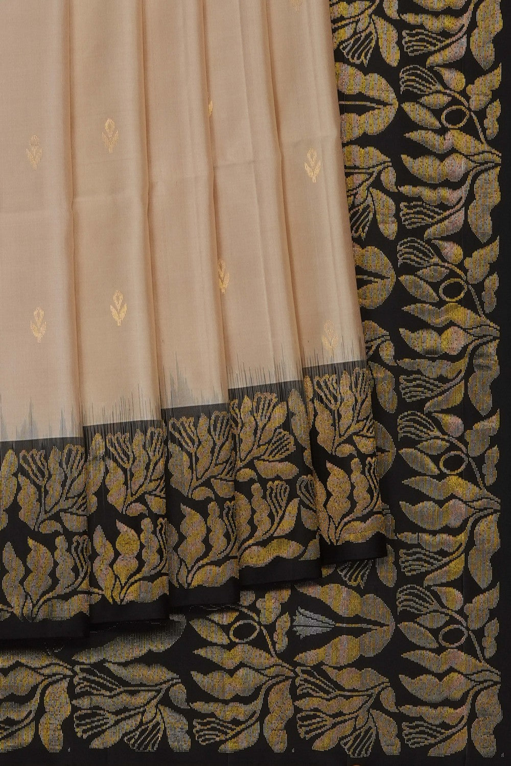 Image of Off-White Pure Silk Saree