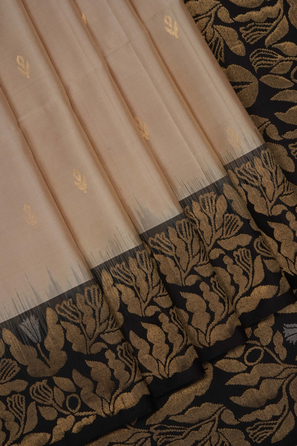 Image of Off-White Pure Silk Saree