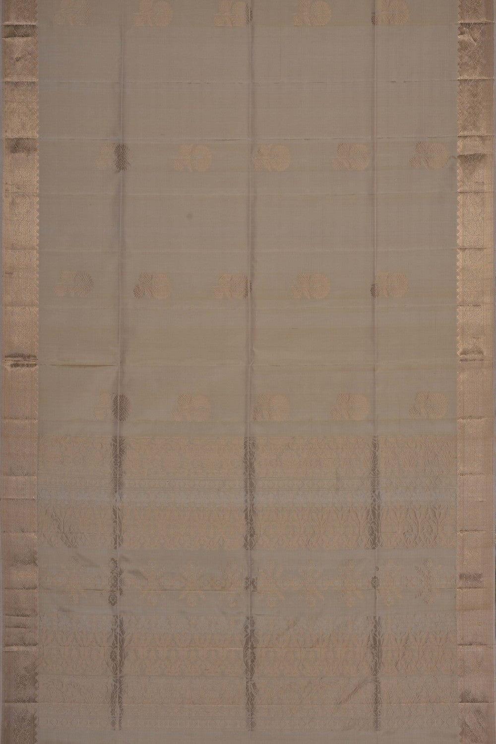 Image of Off-White Pure Silk Saree