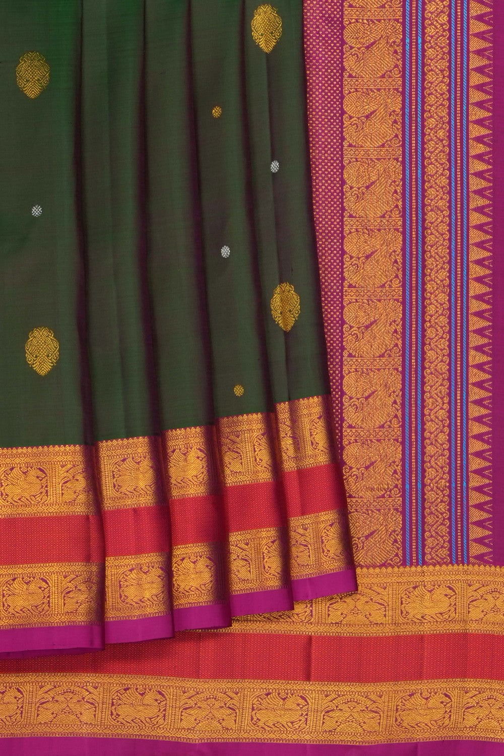 Image of Green South Silk Saree