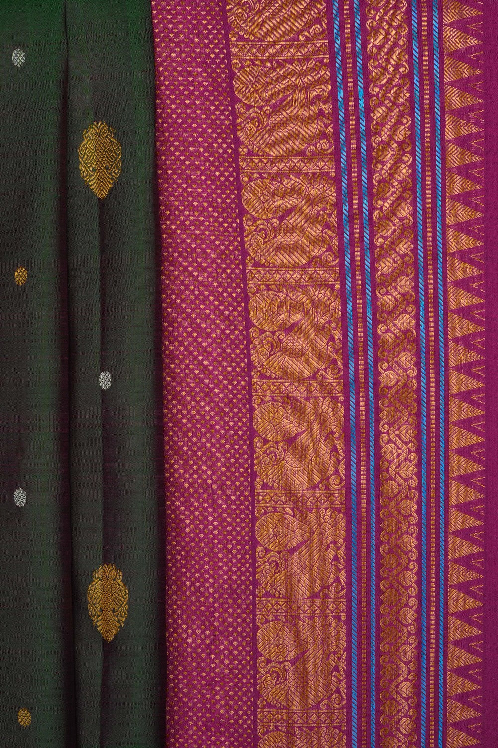 Image of Green South Silk Saree
