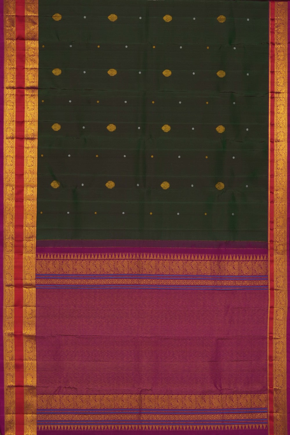 Image of Green South Silk Saree
