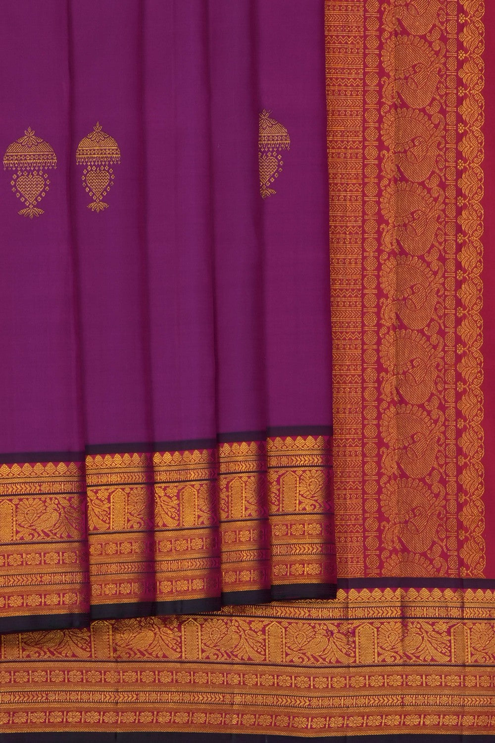 Image of Magenta South Silk Saree