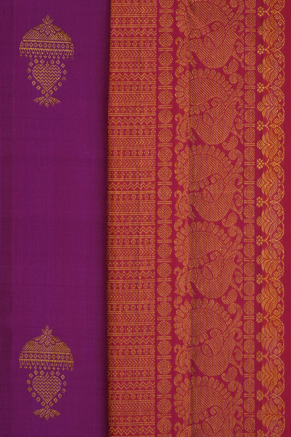 Image of Magenta South Silk Saree