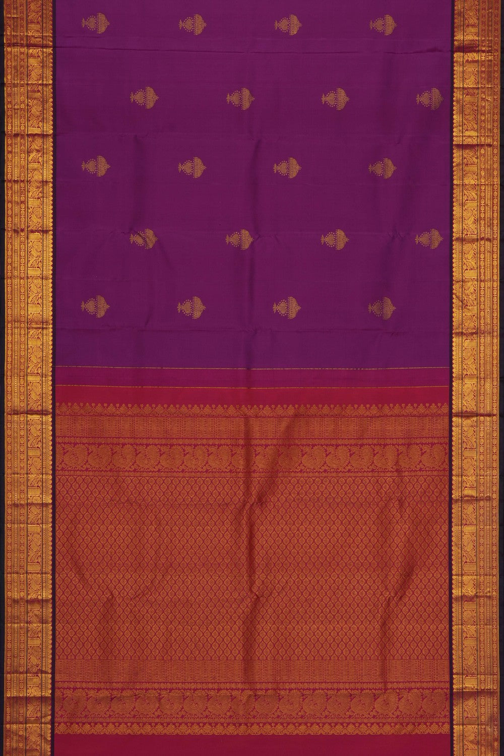 Image of Magenta South Silk Saree
