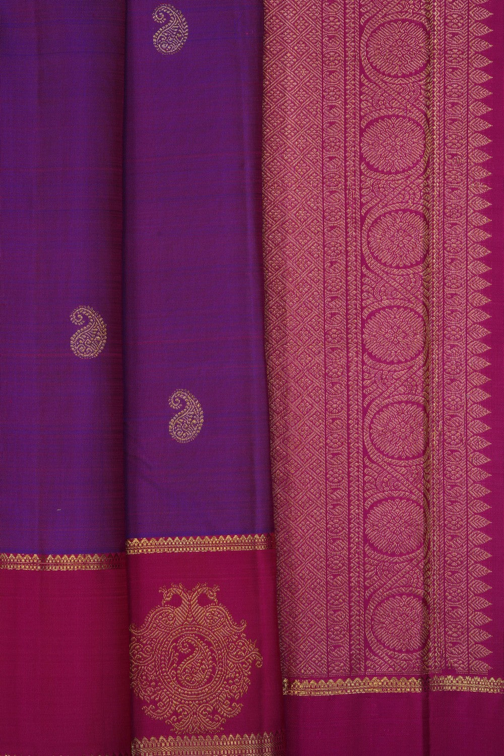 Image of Purple South Silk Saree