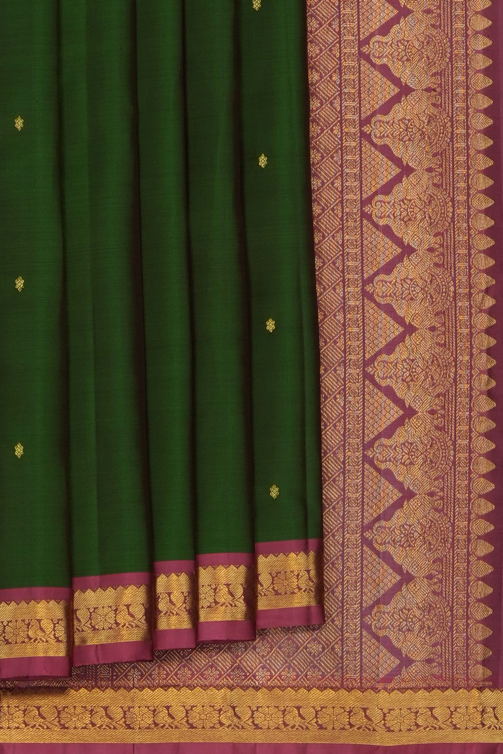 Image of Green South Silk Saree