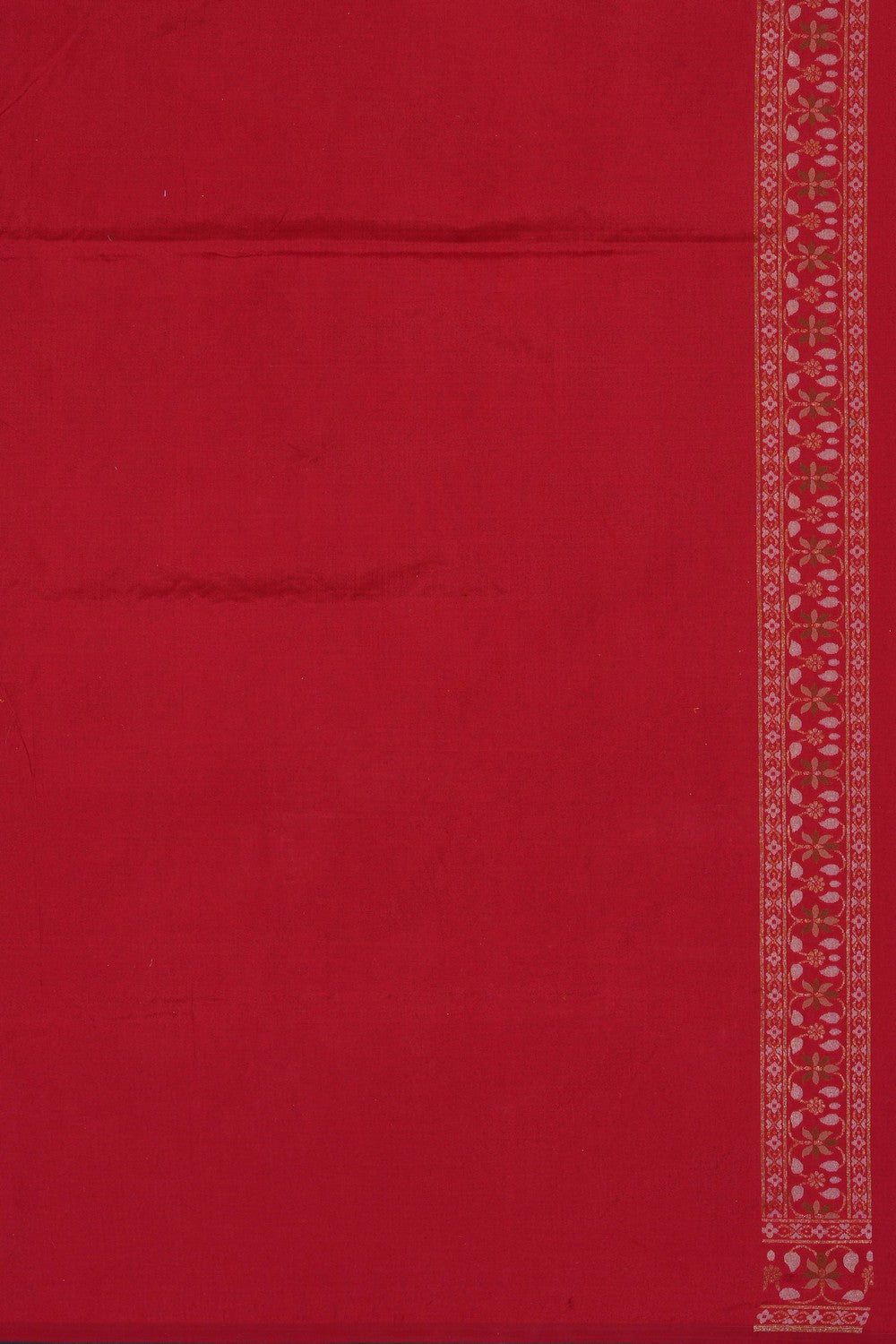 Image of Red Banarasi Silk Saree