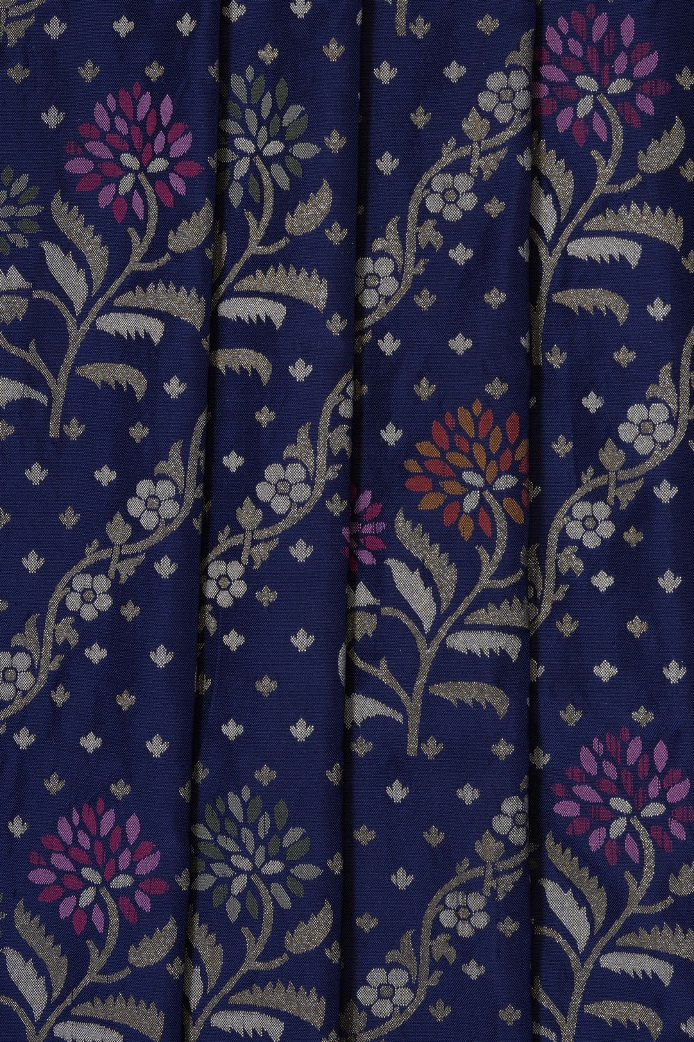 Image of Purple Banarasi Silk Saree