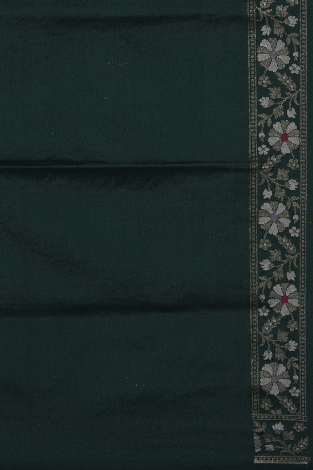 Image of Green Banarasi Silk Saree