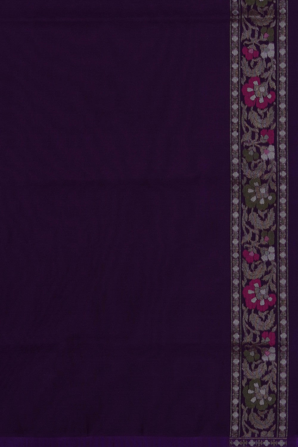 Image of Grey Banarasi Kora Saree