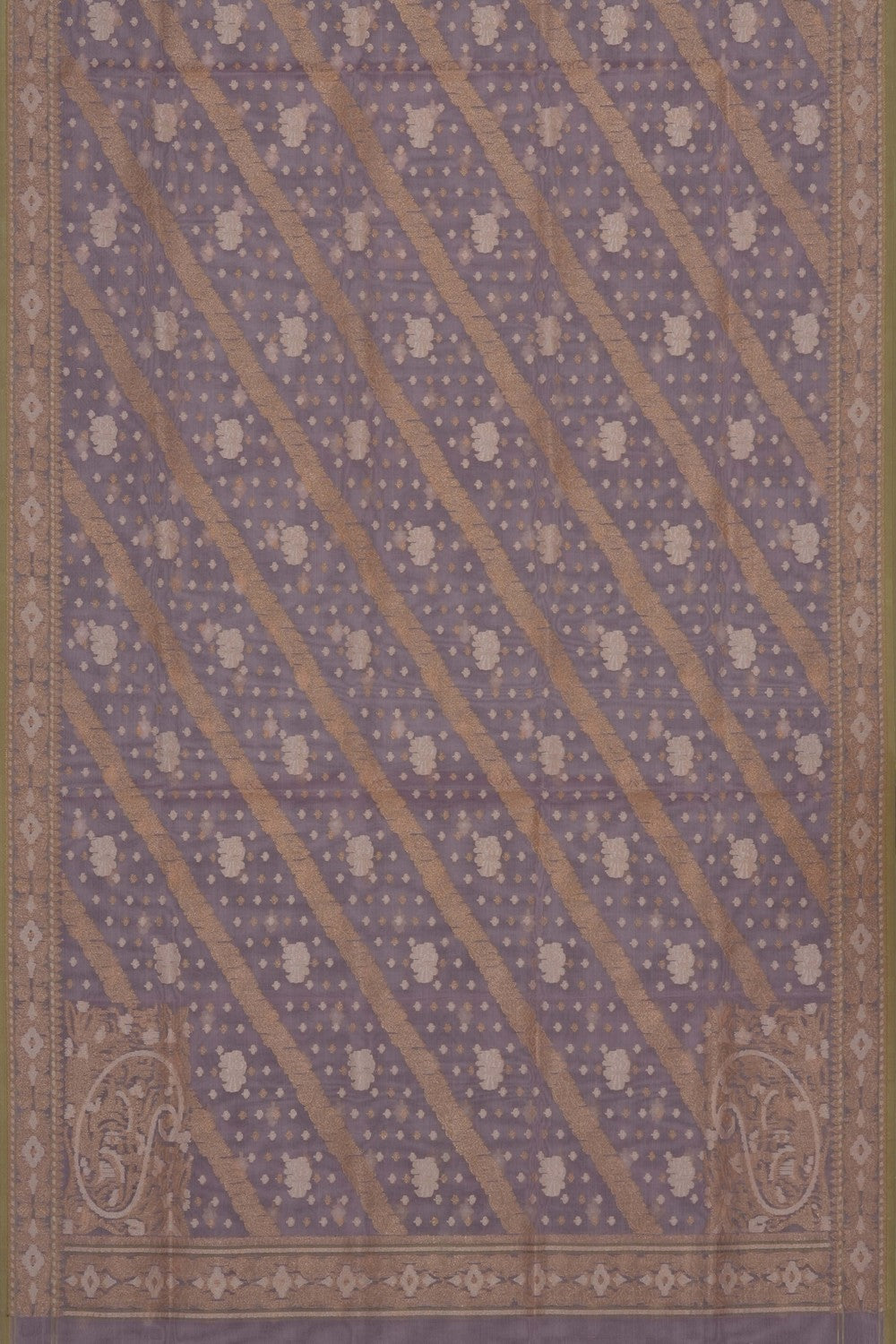 Image of Banarasi Kora Silk Unstitched Suit (2 Pcs Set)