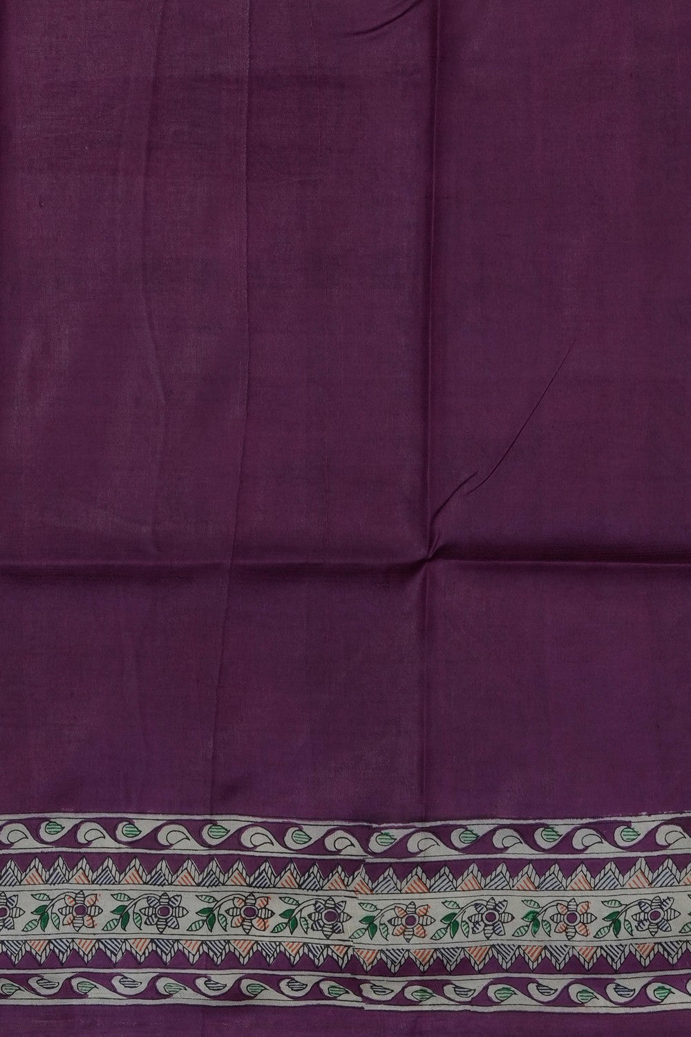 Image of Purple Desi Tussar Silk Saree