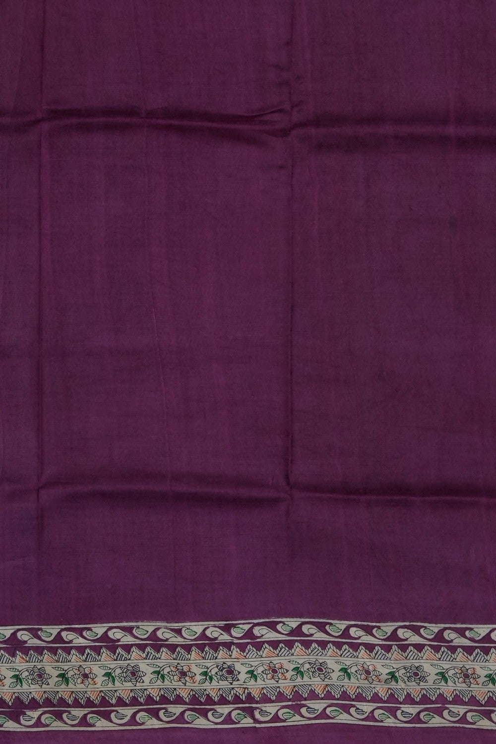 Image of Purple Desi Tussar Silk Saree