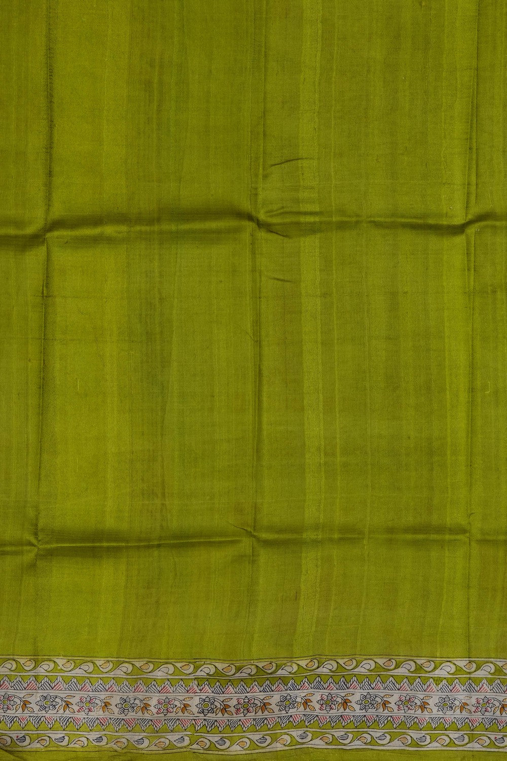 Image of Green Desi Tussar Silk Saree