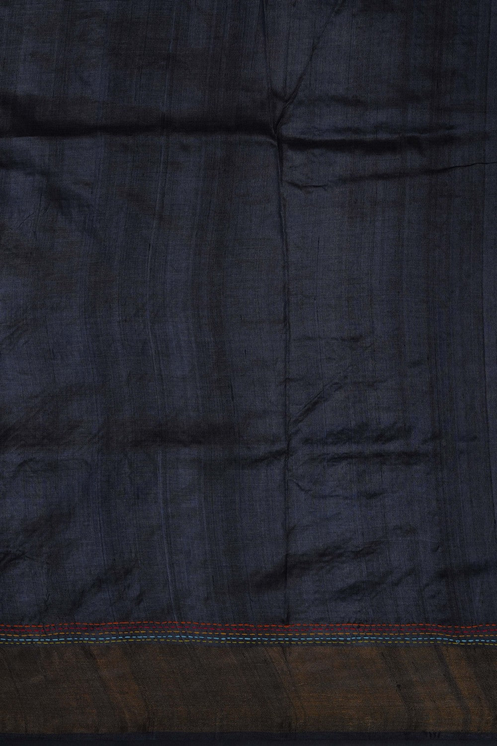 Image of Grey Desi Tussar Silk Saree