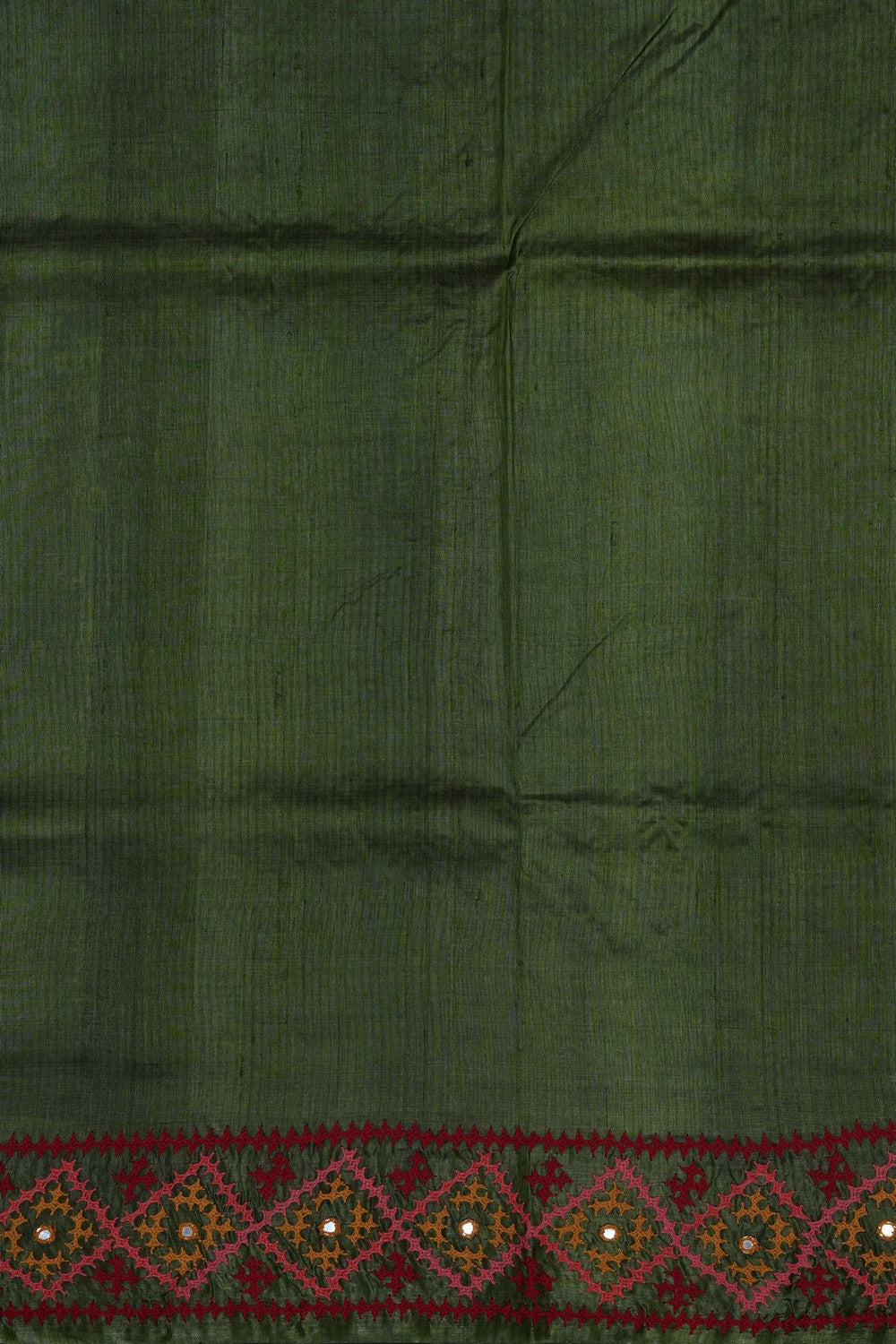 Image of Grey Desi Tussar Silk Saree