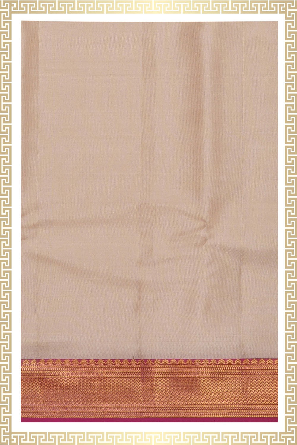 Image of Kanchi Silk Dhoti With Kanduva (8 X 4) 3 PCS Set