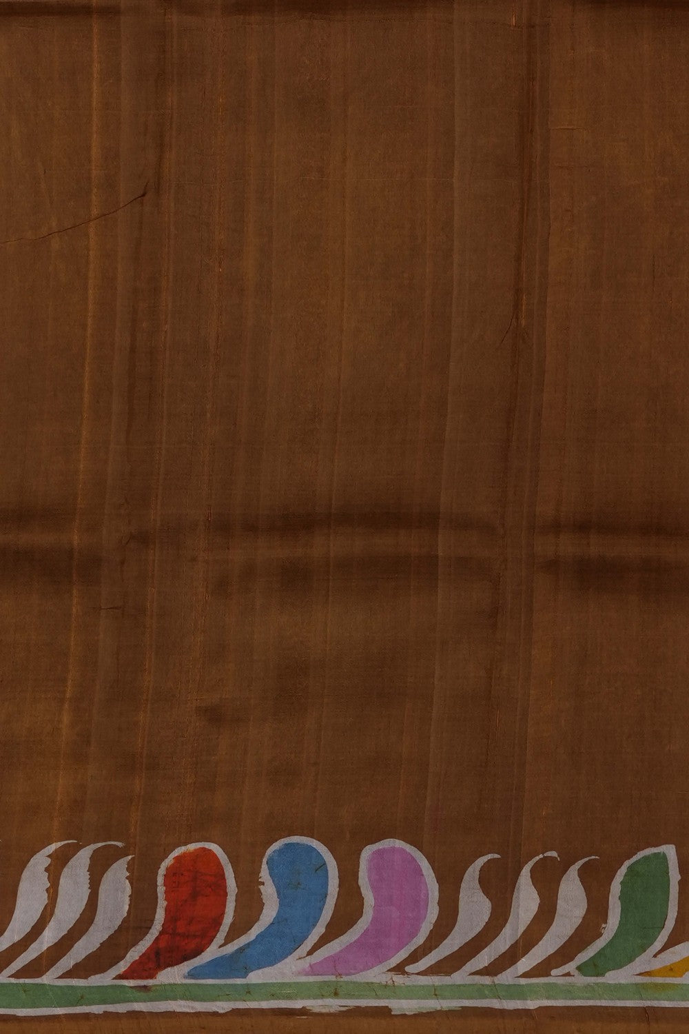 Image of Brown Desi Tussar Silk Saree