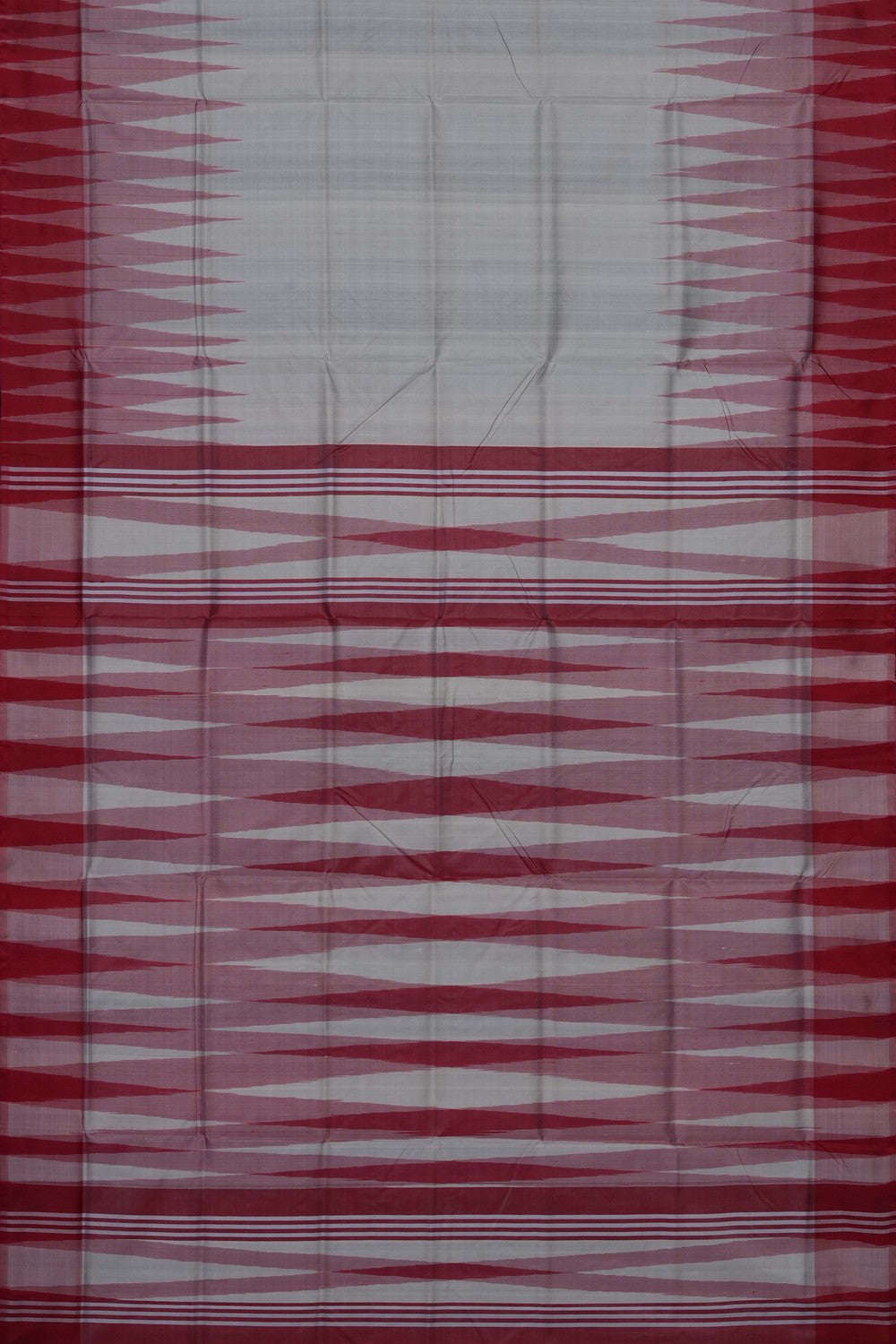 Image of Off-White Pure Silk Saree