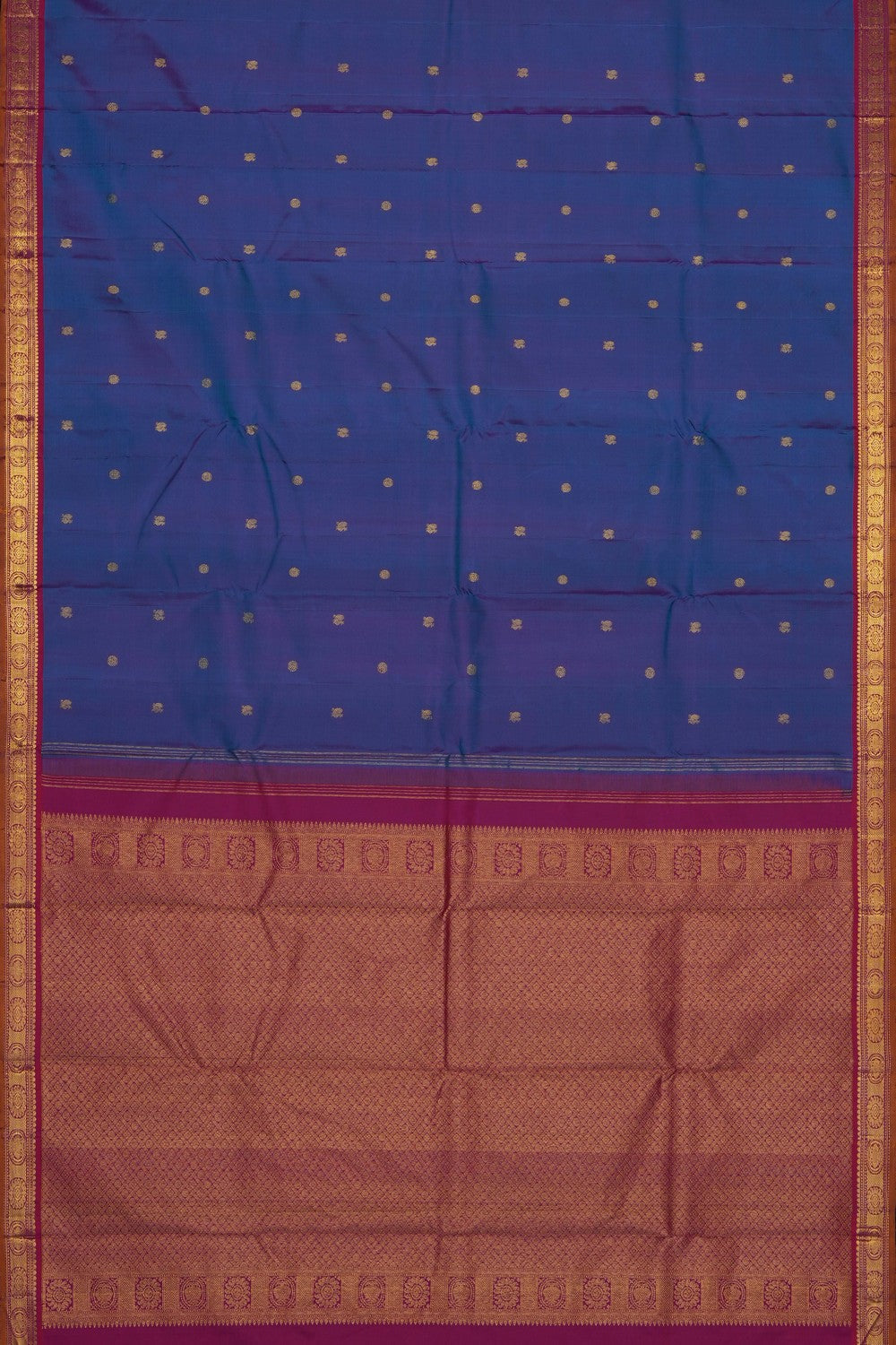 Image of Blue Arani Silk Saree