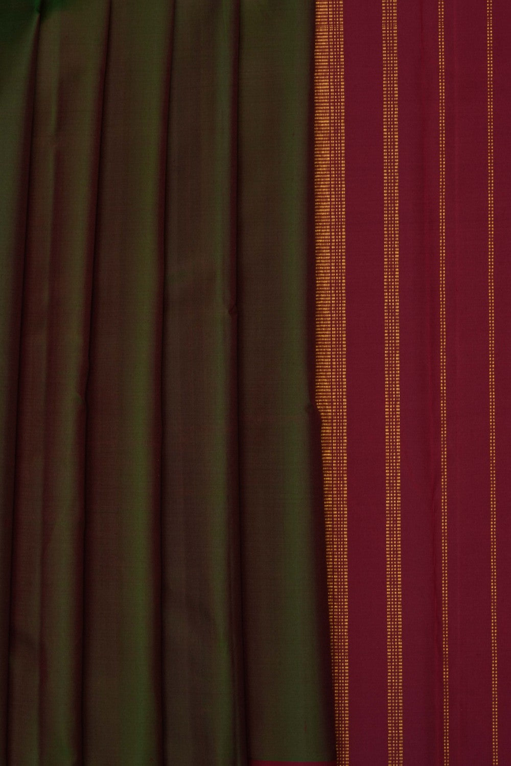 Image of Green Arani Silk Saree