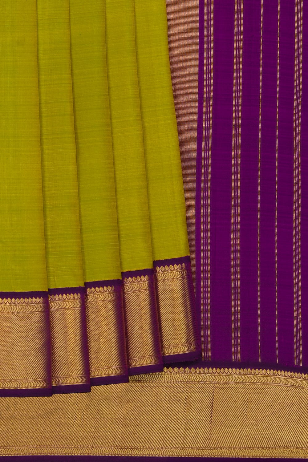 Image of Spring-Green Arani Silk Saree