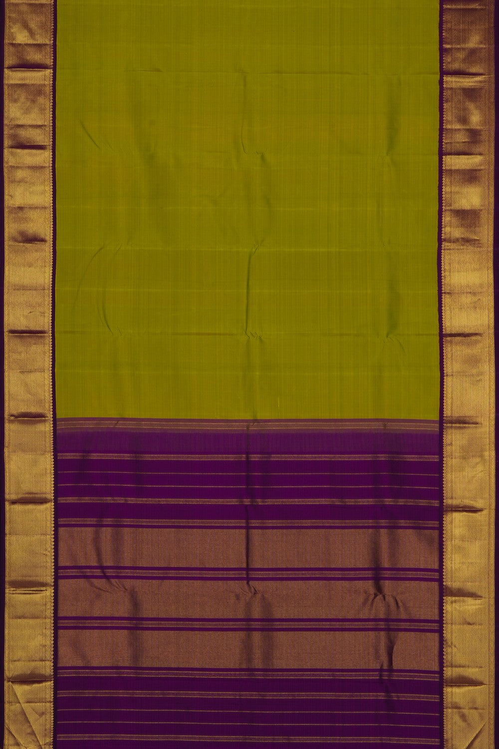 Image of Spring-Green Arani Silk Saree