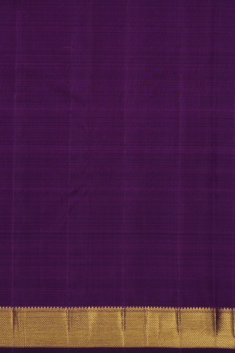 Image of Purple Kanjivaram Silk Kattam Saree