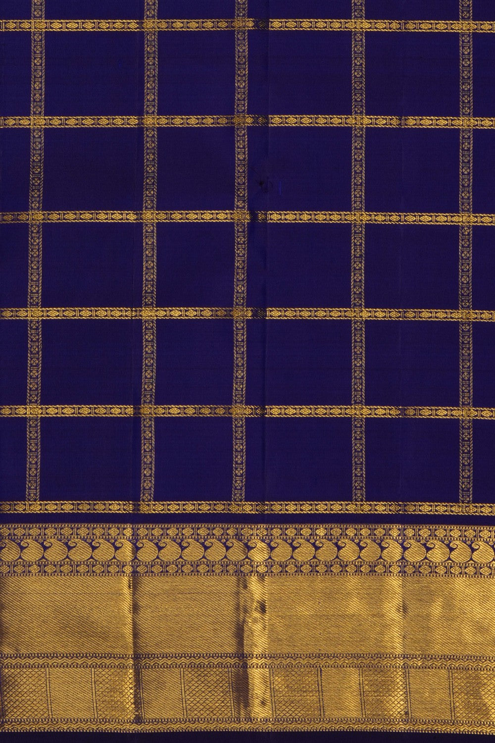 Image of Purple Arani Silk Kattam Saree