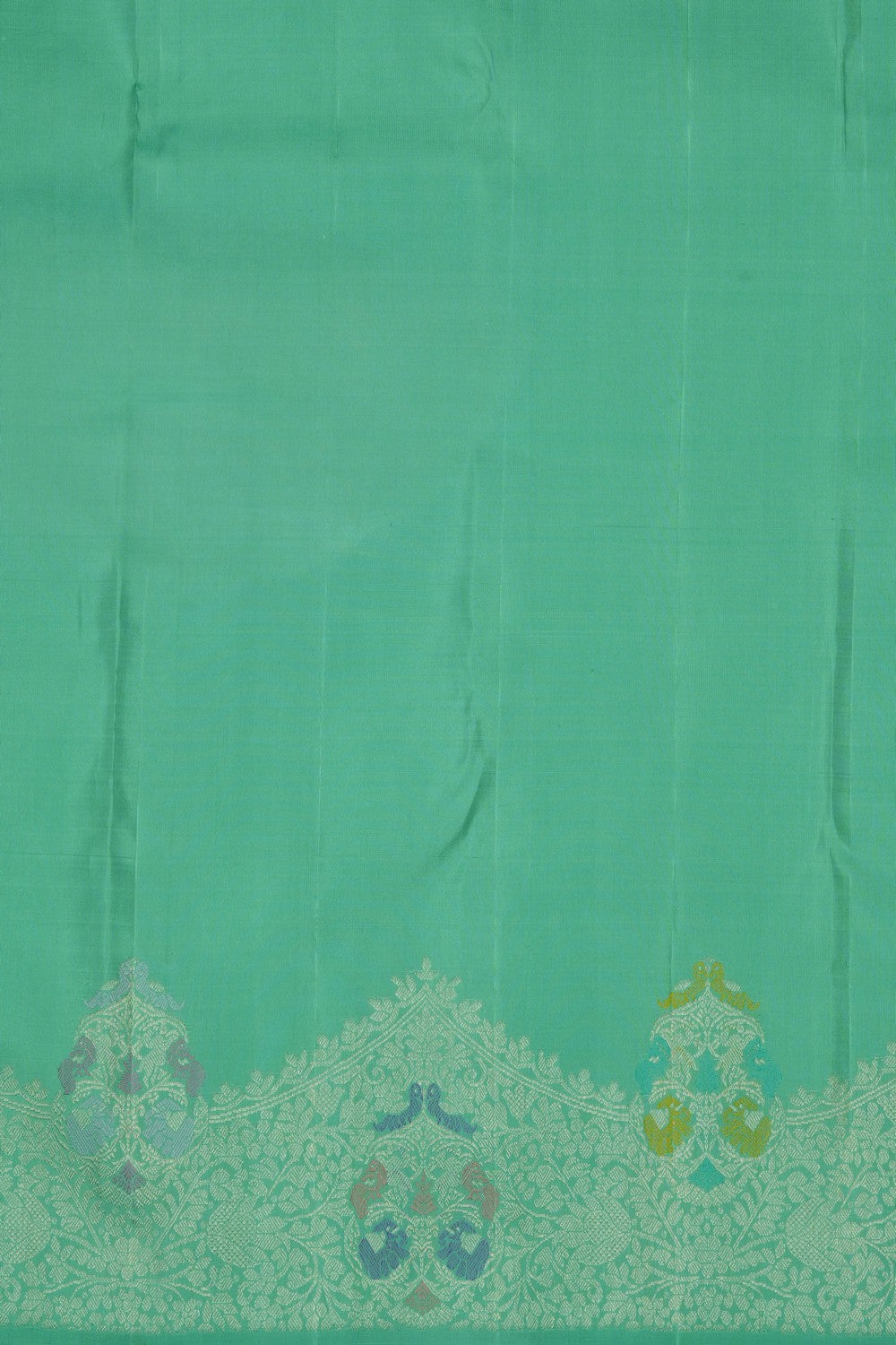 Image of Mint Green Arani Silk Saree
