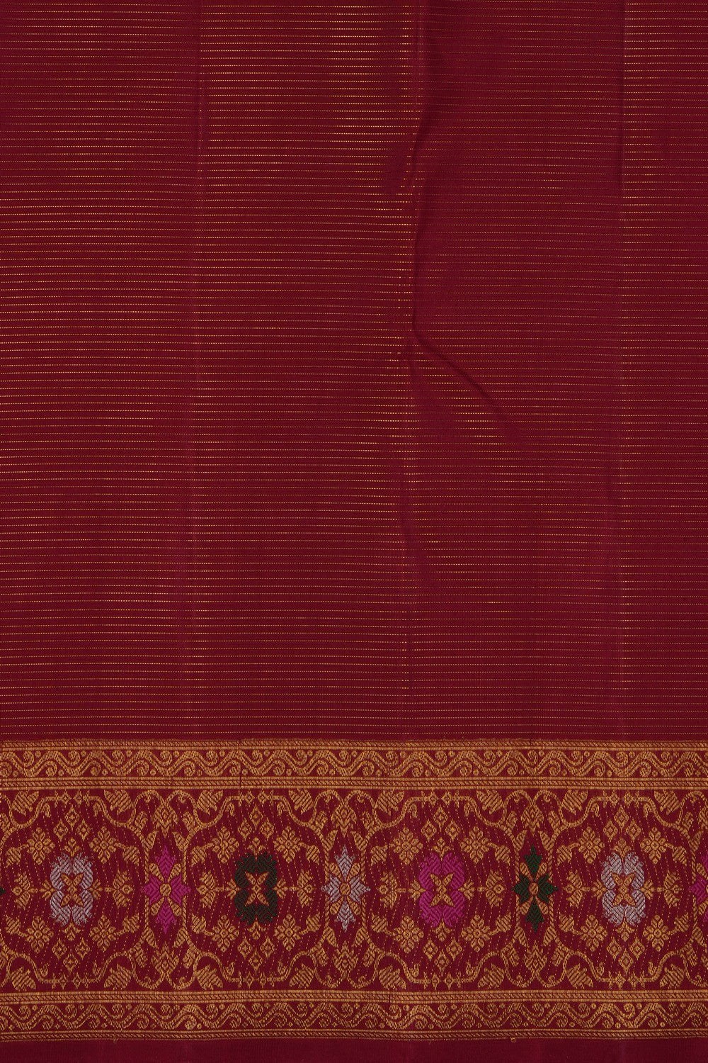 Image of Red Arani Silk Saree