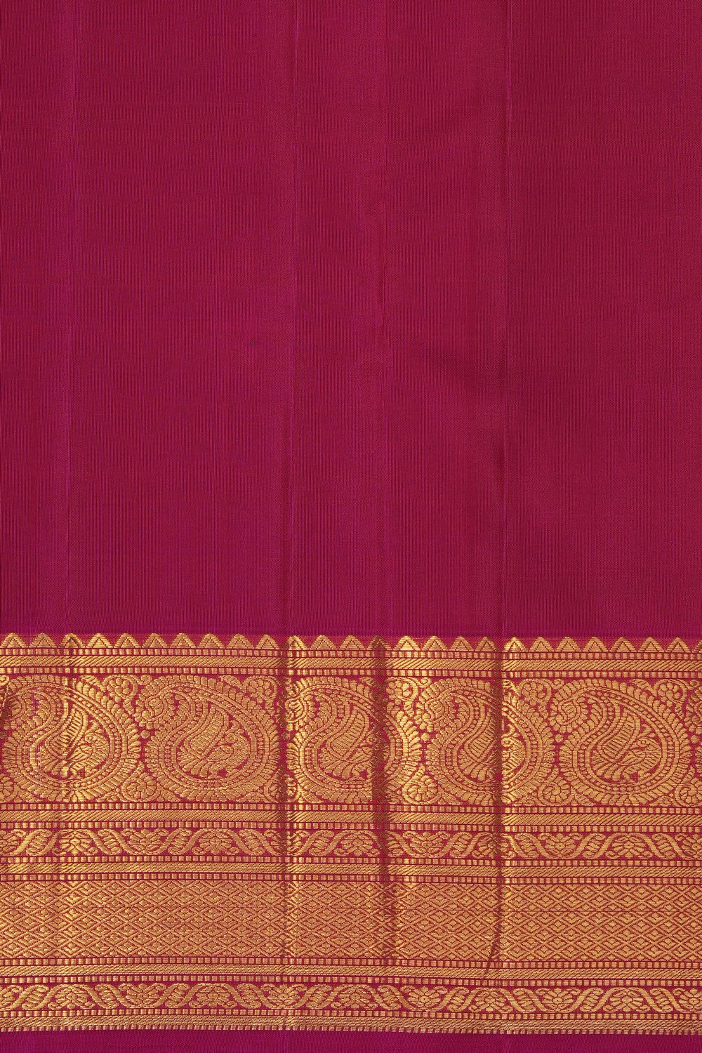 Image of Purple Kanjivaram Silk Kattam Saree
