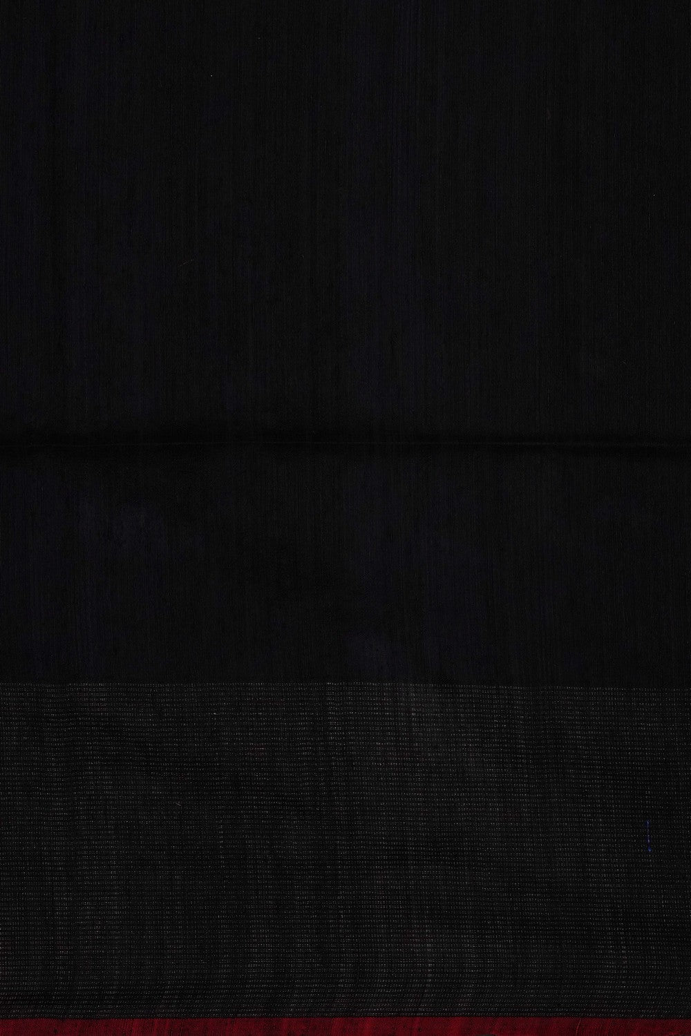 Image of Black Kora Embroidered Saree