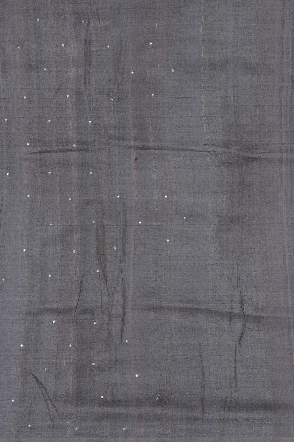 Image of Grey Kora Embroidered Saree