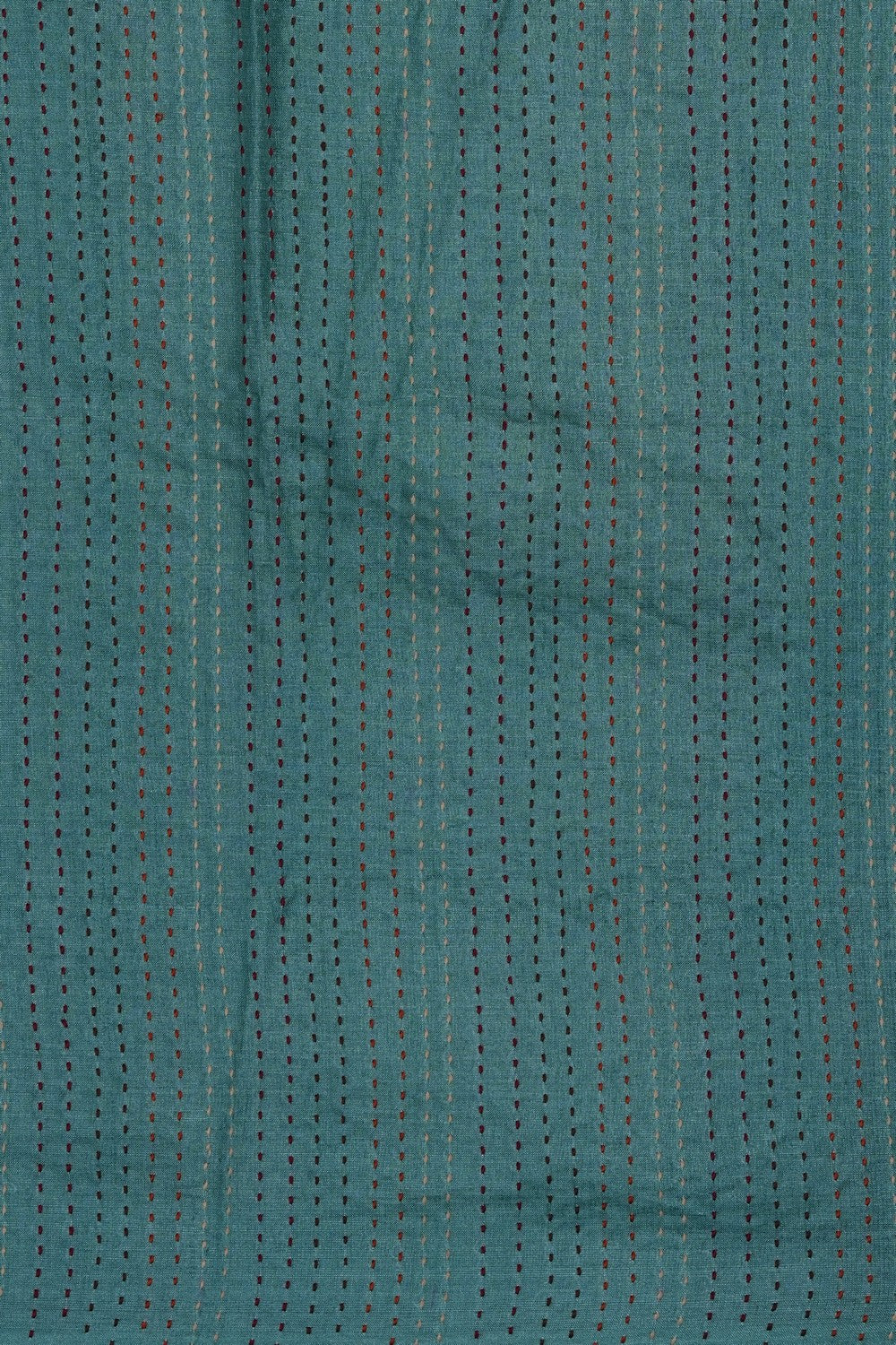 Image of Sea Green Tussar Silk Saree