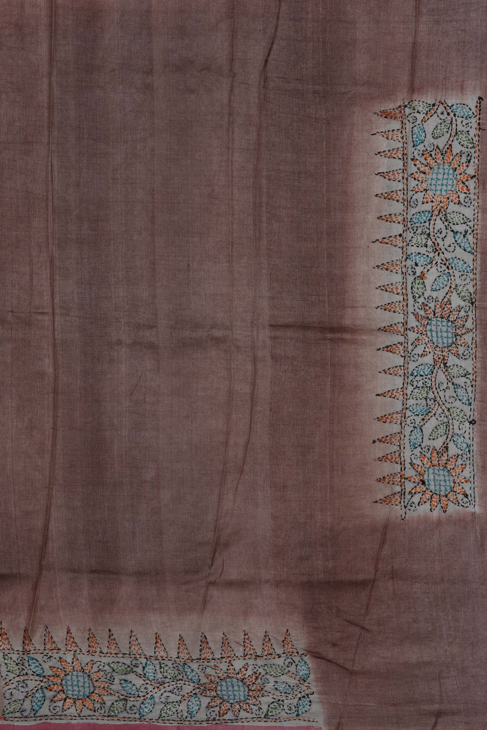 Image of BrownTussar Silk Saree