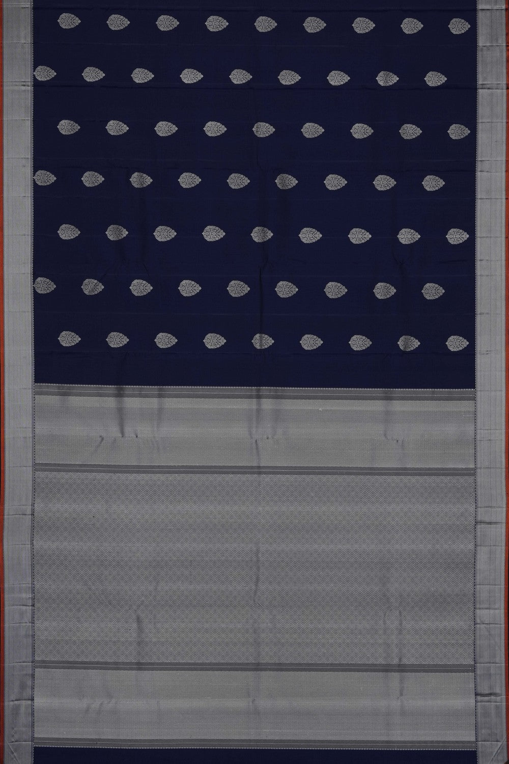Image of Navy Blue Arani Silk Saree