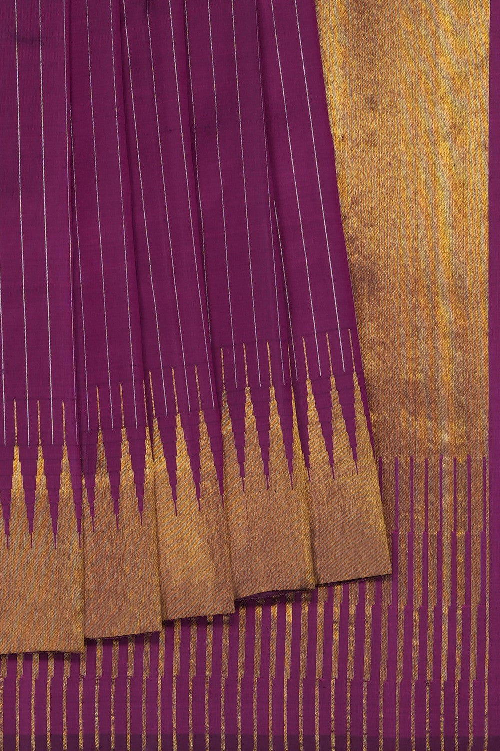 Image of Purple Arani Silk Saree