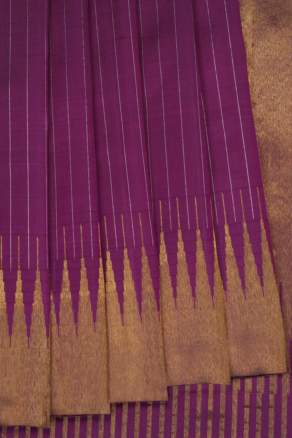 Image of Purple Arani Silk Saree