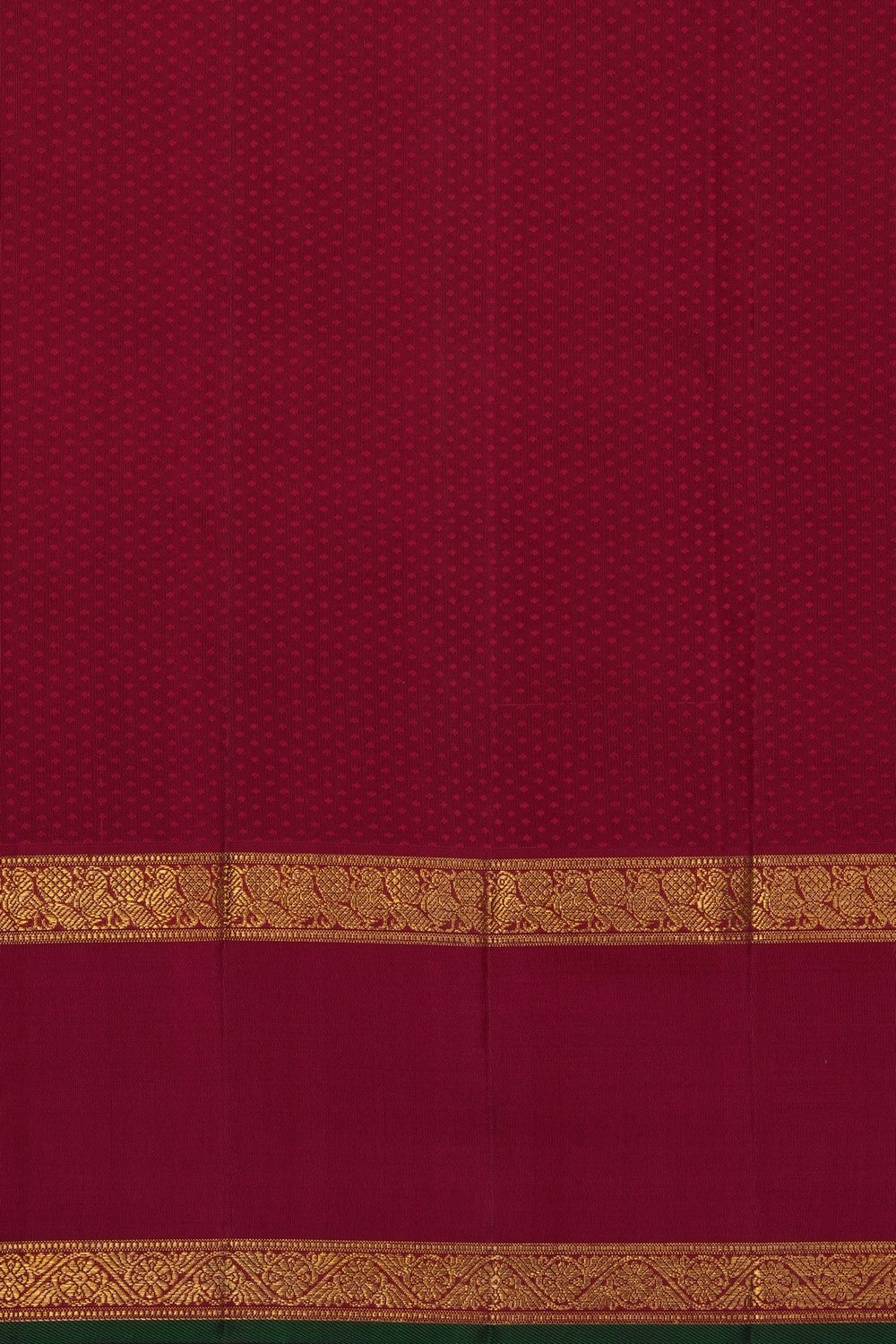 Image of Green Kanjivaram Silk Saree