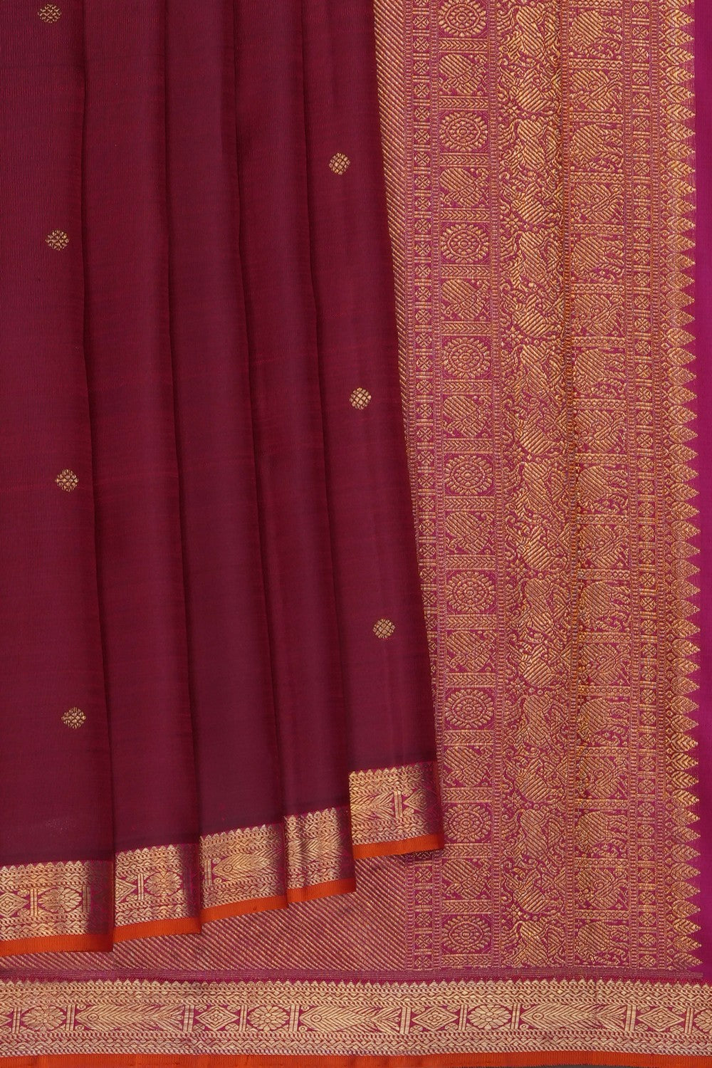 Image of Maroon Arani Silk Saree