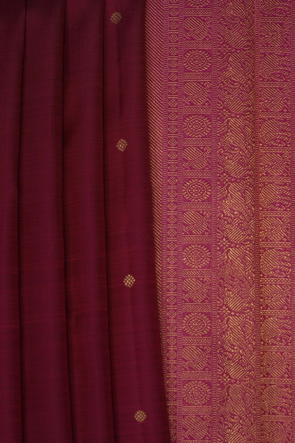 Image of Maroon Arani Silk Saree